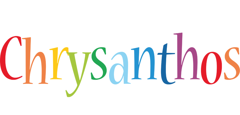 Chrysanthos birthday logo