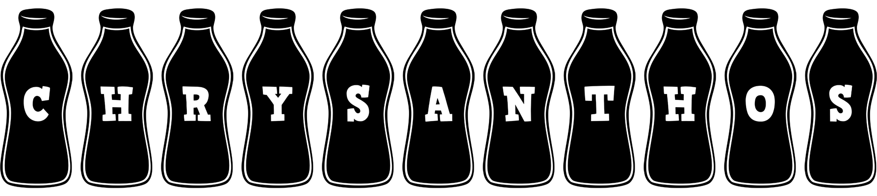 Chrysanthos bottle logo