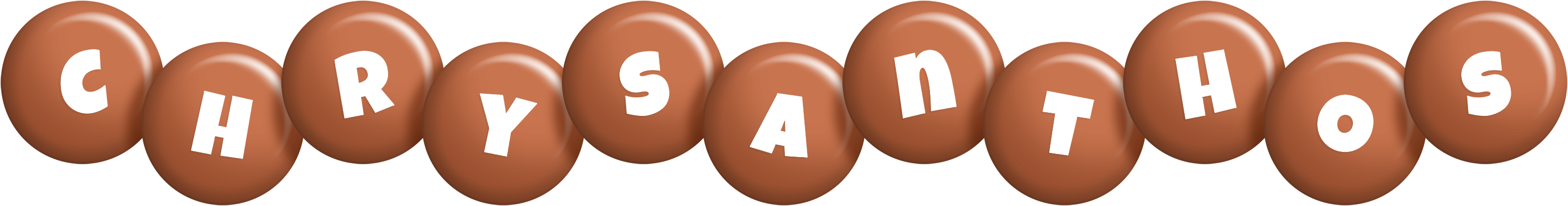 Chrysanthos candy-brown logo