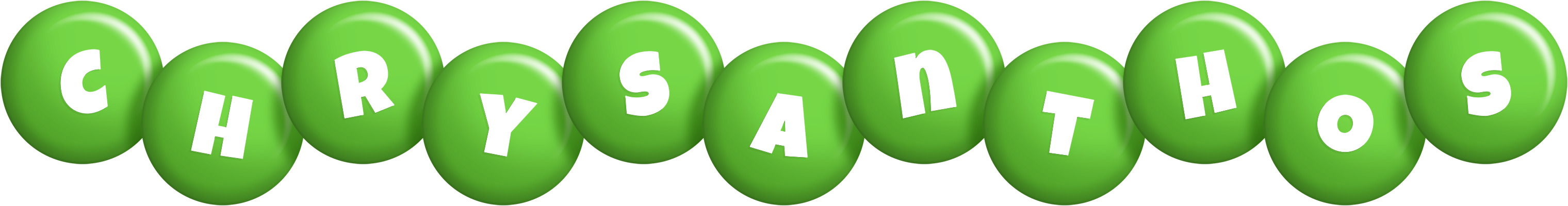 Chrysanthos candy-green logo