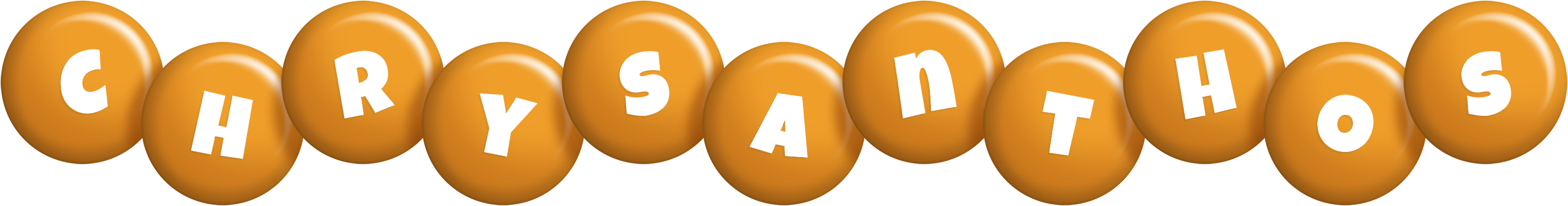 Chrysanthos candy-orange logo