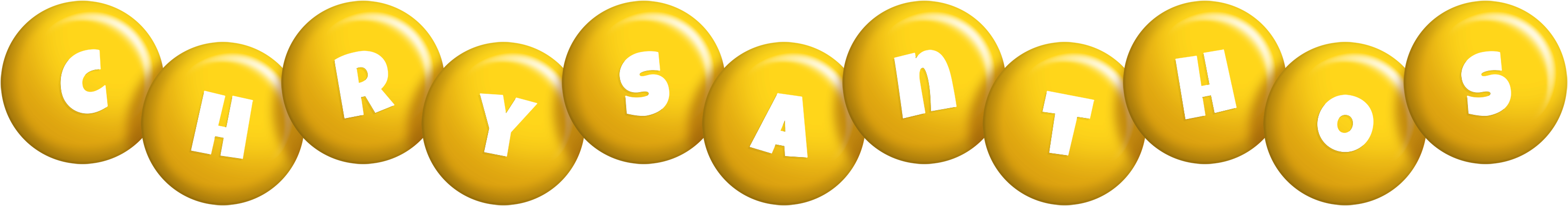 Chrysanthos candy-yellow logo