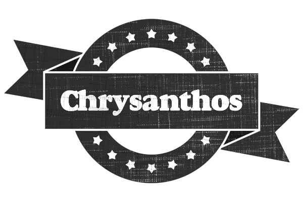 Chrysanthos grunge logo