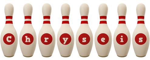 Chryseis bowling-pin logo