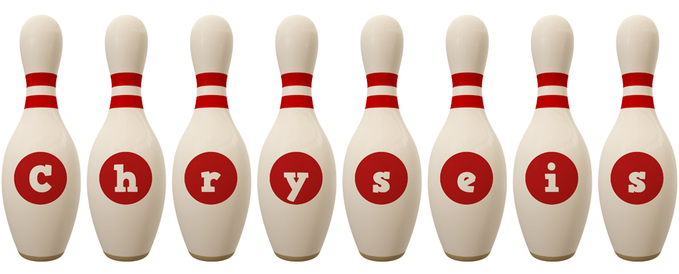 Chryseis bowling-pin logo