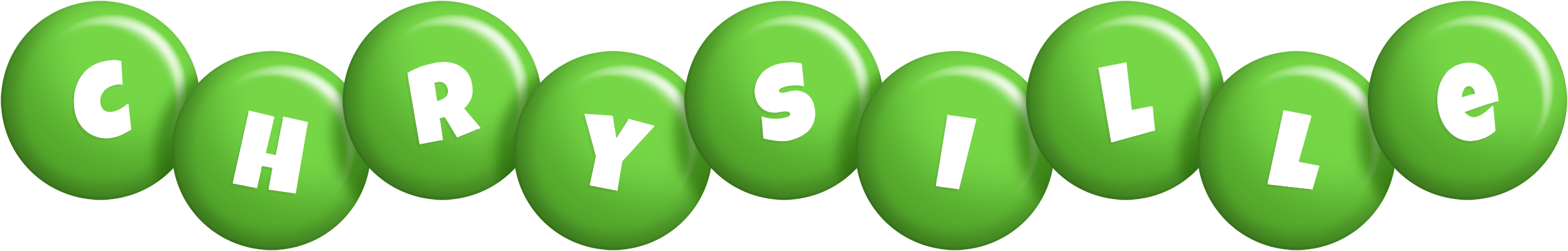 Chrysille candy-green logo