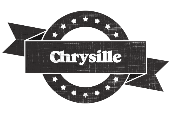 Chrysille grunge logo