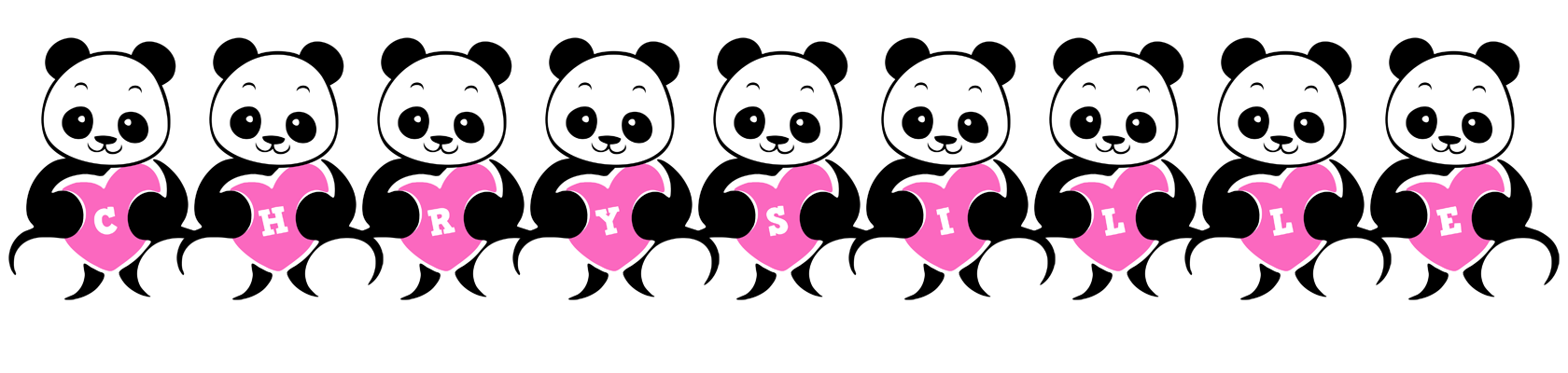 Chrysille love-panda logo