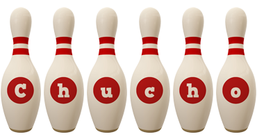 Chucho bowling-pin logo