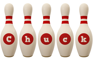 Chuck bowling-pin logo