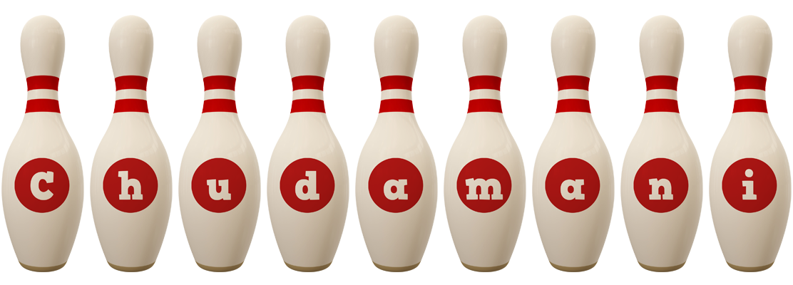 Chudamani bowling-pin logo