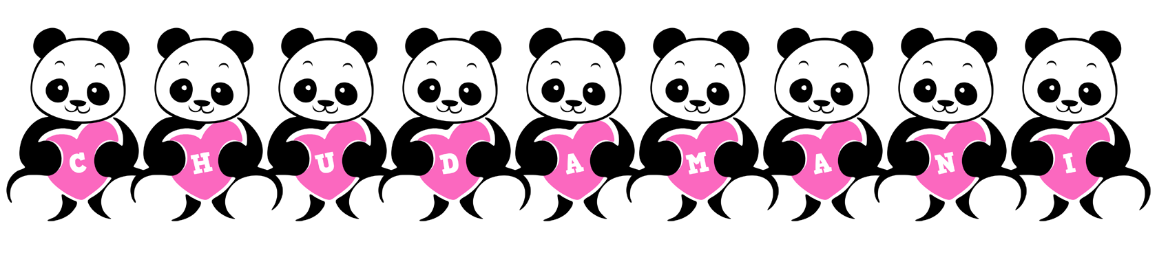 Chudamani love-panda logo