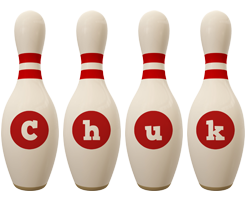 Chuk bowling-pin logo