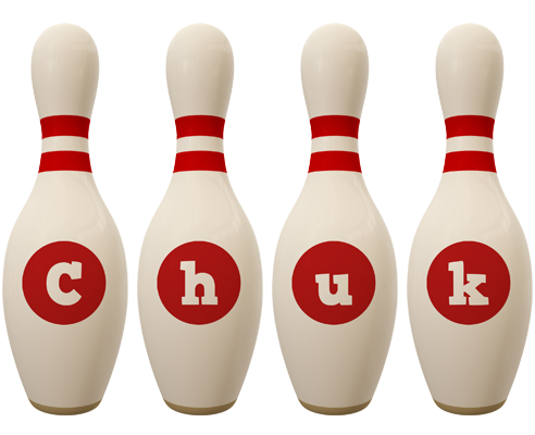 Chuk bowling-pin logo