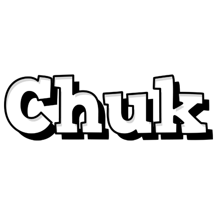 Chuk snowing logo
