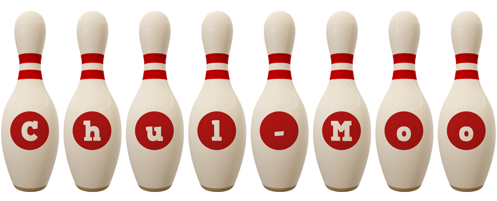Chul-Moo bowling-pin logo