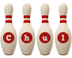 Chul bowling-pin logo