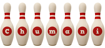 Chumani bowling-pin logo