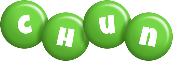 Chun candy-green logo