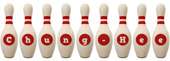 Chung-Hee bowling-pin logo