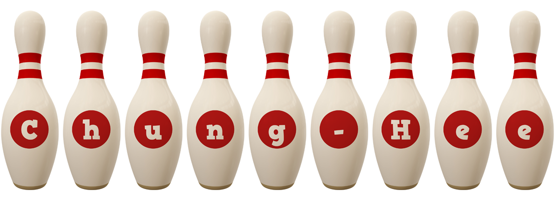 Chung-Hee bowling-pin logo