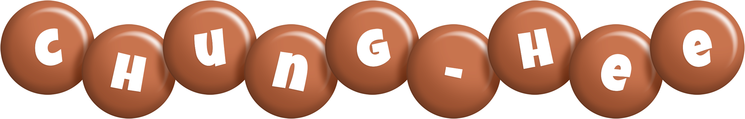 Chung-Hee candy-brown logo