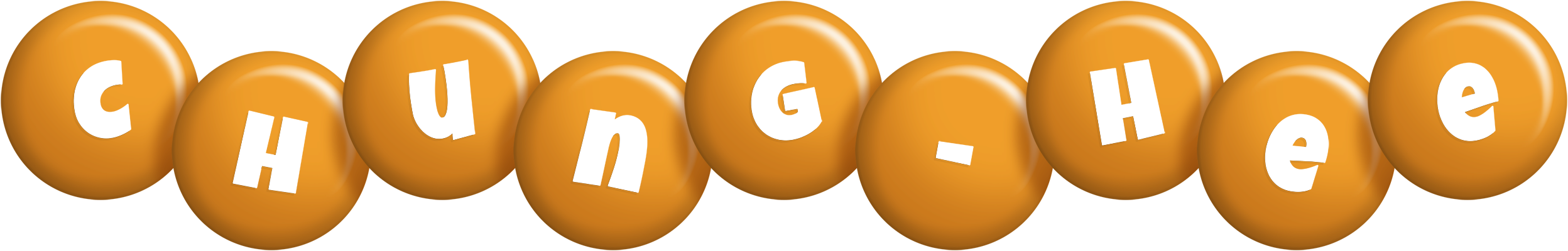 Chung-Hee candy-orange logo