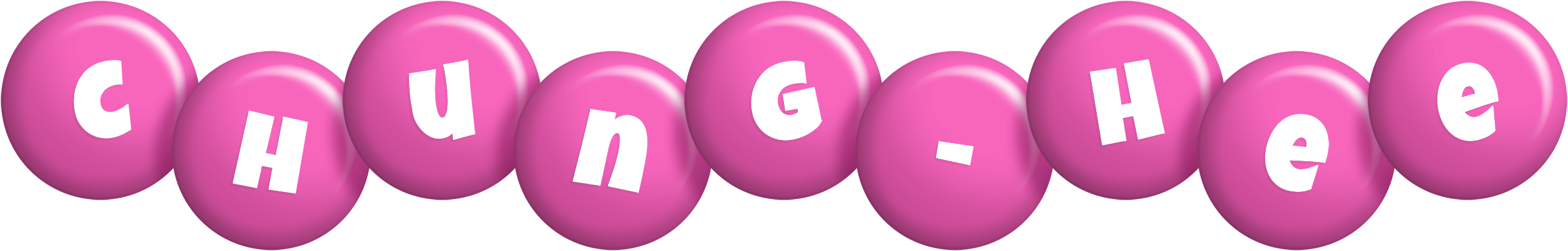 Chung-Hee candy-pink logo