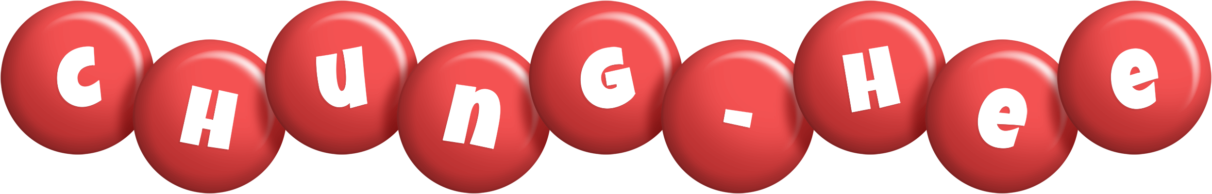 Chung-Hee candy-red logo