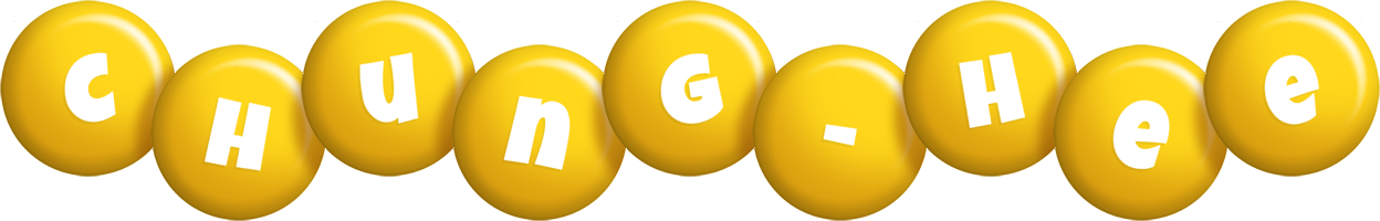 Chung-Hee candy-yellow logo