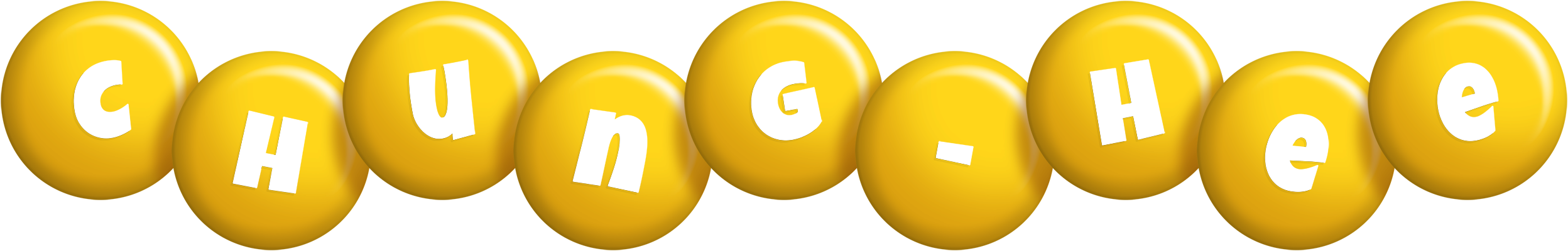 Chung-Hee candy-yellow logo