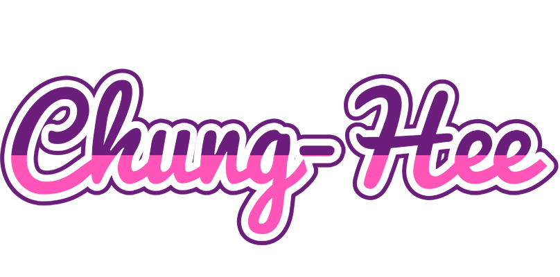 Chung-Hee cheerful logo