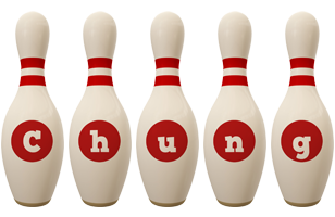 Chung bowling-pin logo