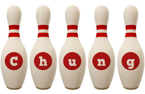 Chung bowling-pin logo