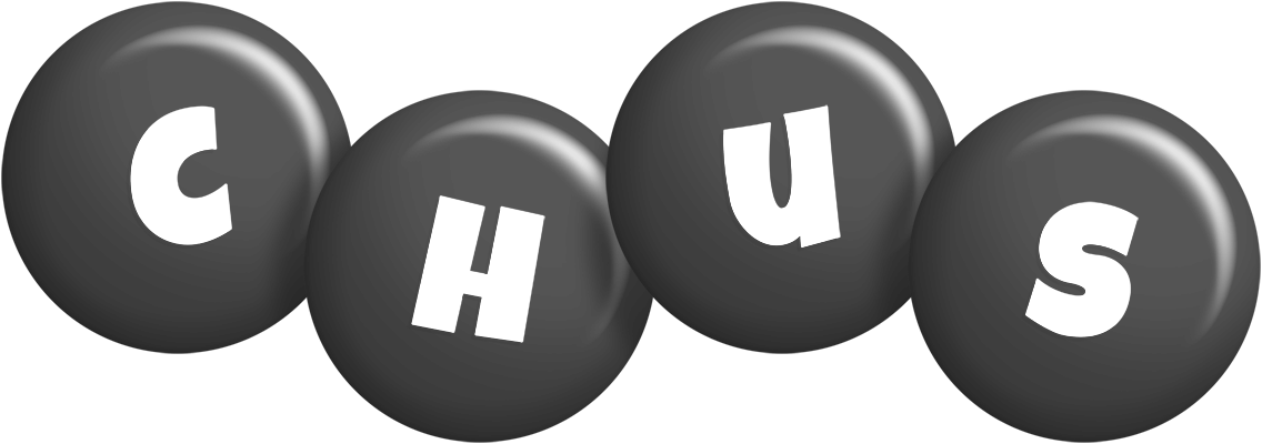 Chus candy-black logo