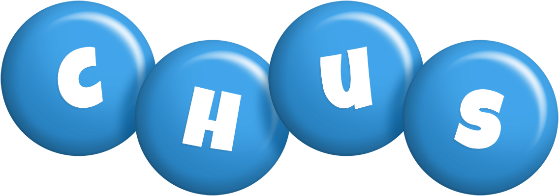 Chus candy-blue logo