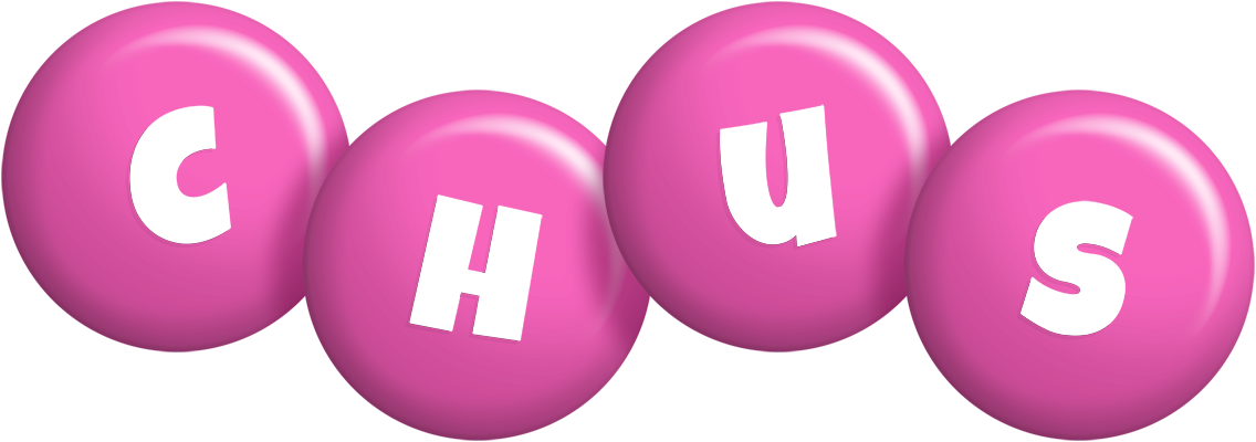 Chus candy-pink logo