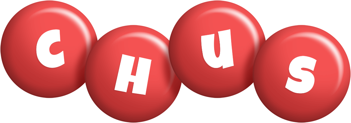 Chus candy-red logo