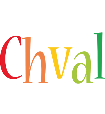 Chval birthday logo