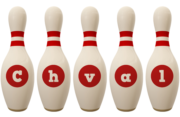 Chval bowling-pin logo