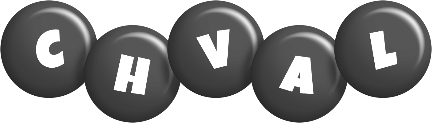 Chval candy-black logo