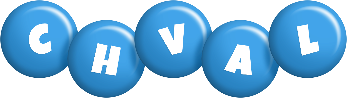Chval candy-blue logo