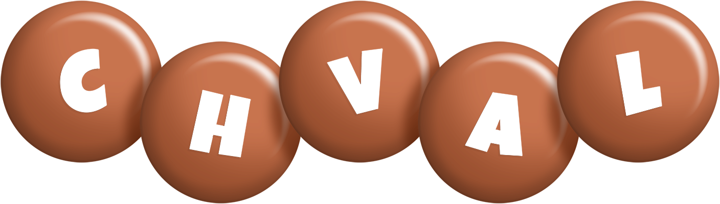Chval candy-brown logo