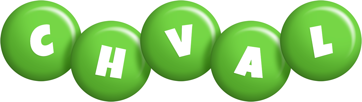 Chval candy-green logo