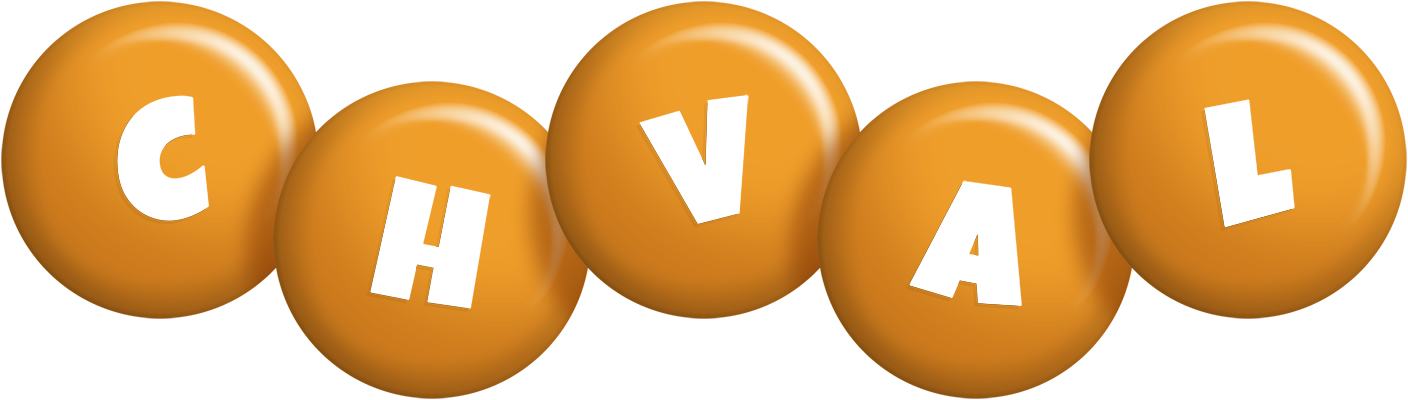 Chval candy-orange logo