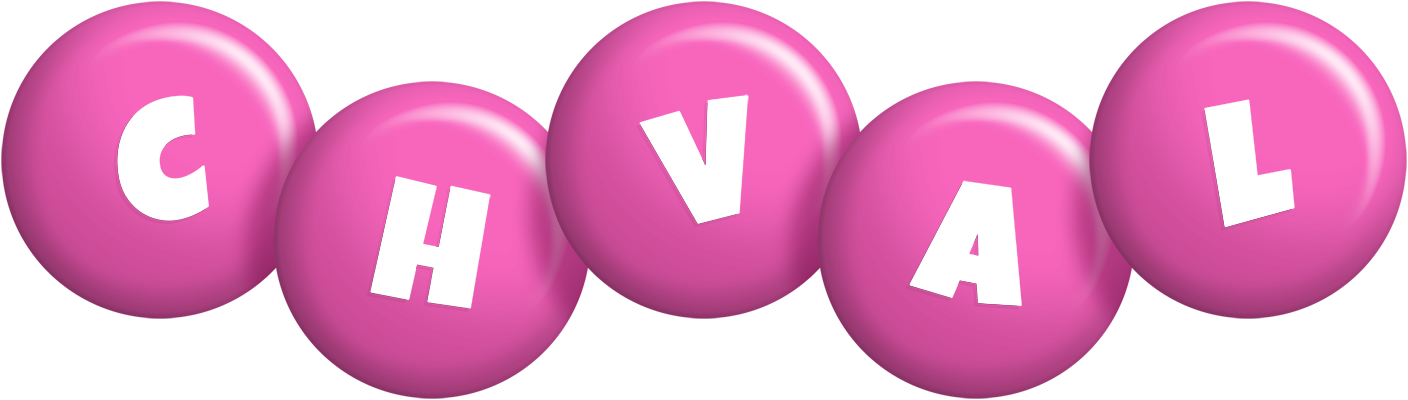 Chval candy-pink logo