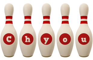 Chyou bowling-pin logo