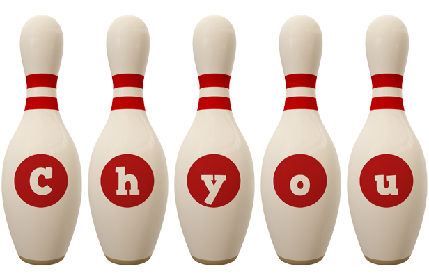Chyou bowling-pin logo