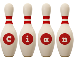 Cian bowling-pin logo