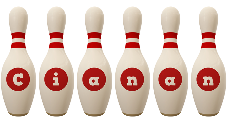Cianan bowling-pin logo